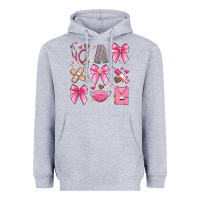 Heather Grey coquette bow nurse Heavyweight Hoodie - Artiststas