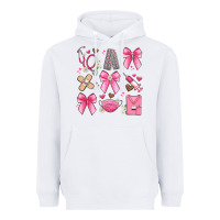 White coquette bow nurse Heavyweight Hoodie - Artiststas