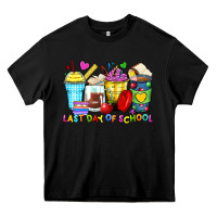 Black last day of school coffee cups Heavy Core Tee - Zillion Design Studio