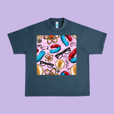 Physics Seamless Pattern Urban Heavy Tee Designed By Bundleandbundleshop