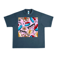 Midnight Navy physics seamless pattern Urban Heavy Tee - BundleAndBundleShop
