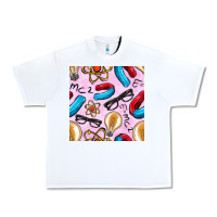 White physics seamless pattern Urban Heavy Tee - BundleAndBundleShop