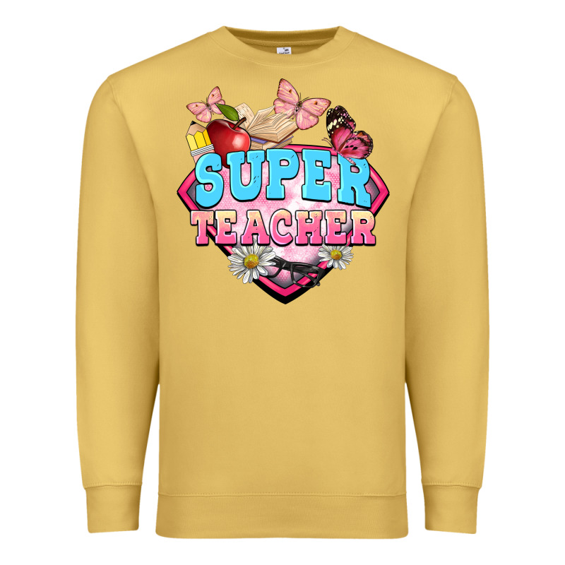 Super Teacher Premium Sweatshirt by BarkalooDesign | Teevron