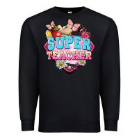 Black super teacher Premium Sweatshirt - BarkalooDesign