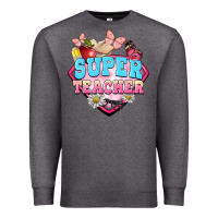 Charcoal Heather super teacher Premium Sweatshirt - BarkalooDesign