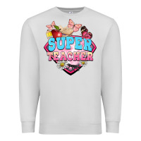 Dove Grey super teacher Premium Sweatshirt - BarkalooDesign