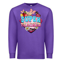 Purple super teacher Premium Sweatshirt - BarkalooDesign