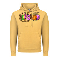 Vintage Mustard halloween blessed Vintage Hoodie - AdoDesignShop