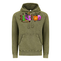 Vintage Olive halloween blessed Vintage Hoodie - AdoDesignShop