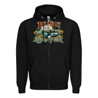 Black i got a heart like a truck western sunflower Zipper Hoodie - NancyCooperArtShop
