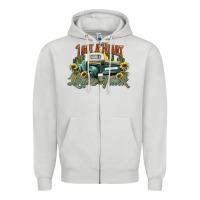 Dove Grey i got a heart like a truck western sunflower Zipper Hoodie - NancyCooperArtShop