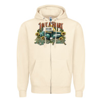 Sandshell i got a heart like a truck western sunflower Zipper Hoodie - NancyCooperArtShop