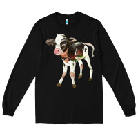 Black Holstein Calf Long Sleeve Tee - LillyAllenDesigns