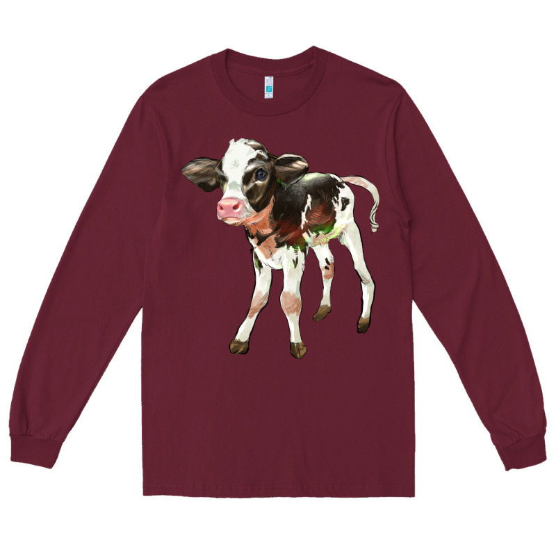 Holstein Calf Long Sleeve Tee by LillyAllenDesigns | Teevron
