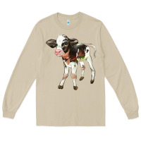 Mushroom Holstein Calf Long Sleeve Tee - LillyAllenDesigns