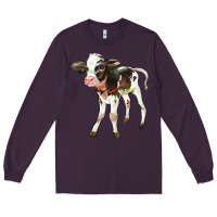 Plum Holstein Calf Long Sleeve Tee - LillyAllenDesigns