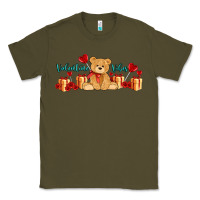 Army Green valentines vibes with gifts and bear Classic Tee - AdoDesignShop