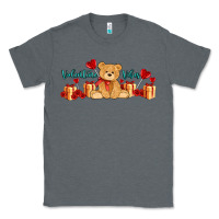 Charcoal Heather valentines vibes with gifts and bear Classic Tee - AdoDesignShop