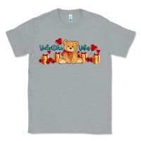 Heather Grey valentines vibes with gifts and bear Classic Tee - AdoDesignShop