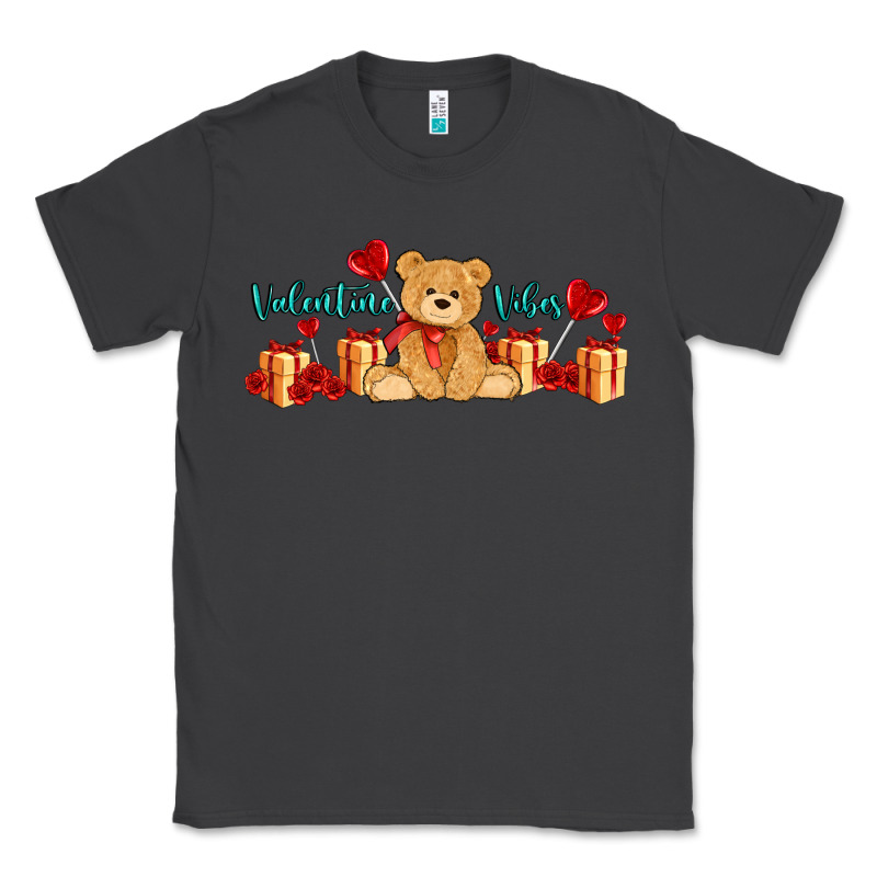 Valentines Vibes With Gifts And Bear Classic Tee by AdoDesignShop | Teevron