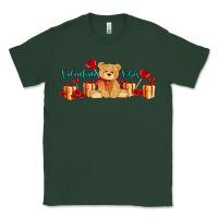 Sports Green valentines vibes with gifts and bear Classic Tee - AdoDesignShop