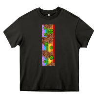 Asphalt St. Patrick's Day Western Shamrock Leopard Rainbow Heavy Core Tee - Artiststas