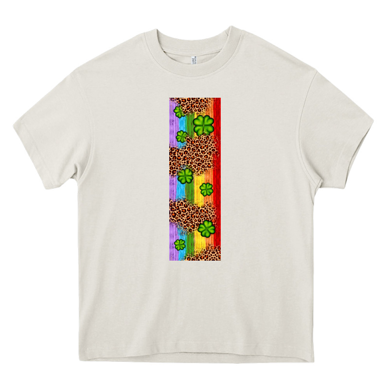 St. Patrick's Day Western Shamrock Leopard Rainbow Heavy Core Tee by Artiststas | Teevron