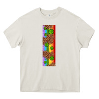 Cream St. Patrick's Day Western Shamrock Leopard Rainbow Heavy Core Tee - Artiststas