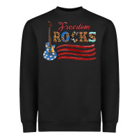 Black freedom rocks with guitar Heavyweight Sweatshirt - Artiststas