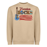 Mushroom freedom rocks with guitar Heavyweight Sweatshirt - Artiststas