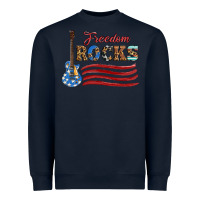Navy freedom rocks with guitar Heavyweight Sweatshirt - Artiststas