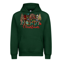 Forest Green howdy christmas Urban Hoodie - CowGirlArtShop