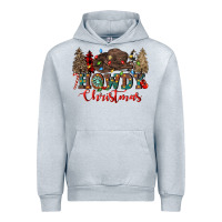 Heather Grey howdy christmas Urban Hoodie - CowGirlArtShop