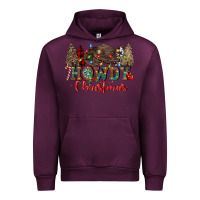 Mauve Wine howdy christmas Urban Hoodie - CowGirlArtShop