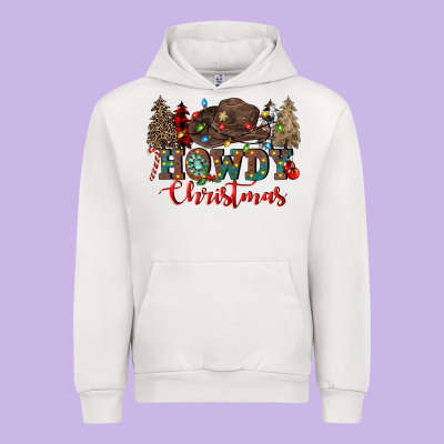 Howdy Christmas Urban Hoodie Designed By Cowgirlartshop