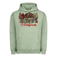 Pigment Oil Green howdy christmas Urban Hoodie - CowGirlArtShop