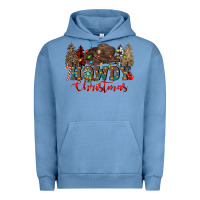 Pigment Pebble Blue howdy christmas Urban Hoodie - CowGirlArtShop