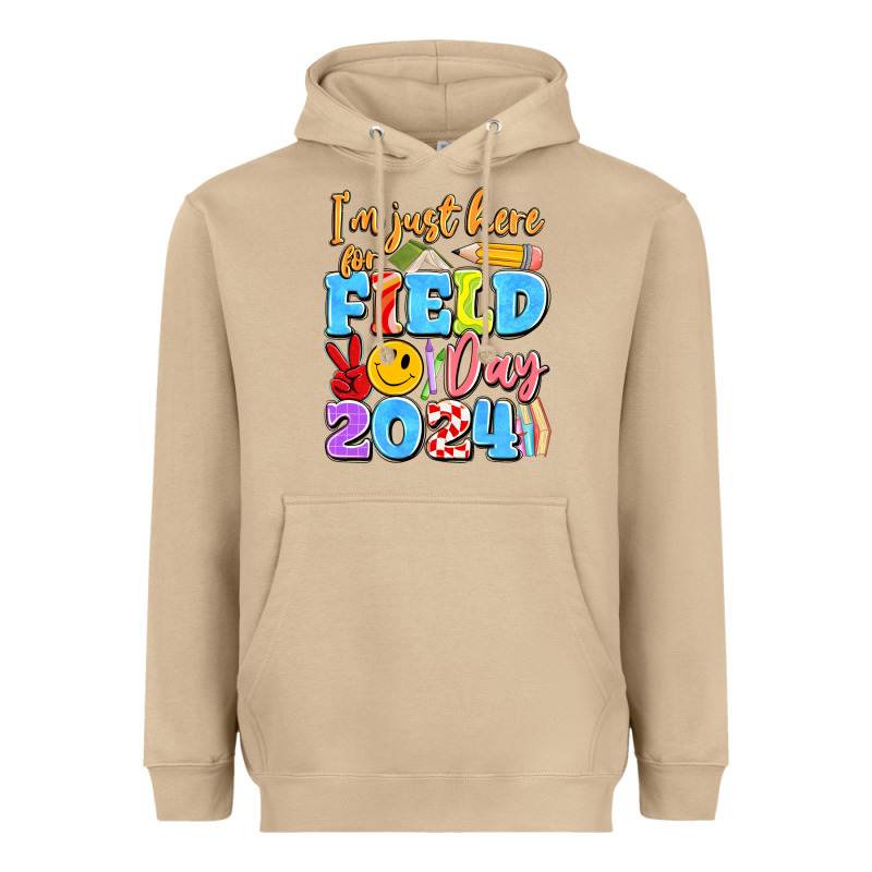 Im Just Here For Field Day 2024 Heavyweight Hoodie by Artiststas | Teevron