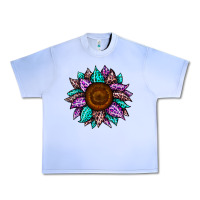 Grape Ice sunflower leopard color Urban Heavy Tee - JahusDesignShop