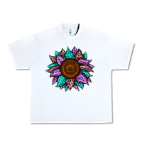 White sunflower leopard color Urban Heavy Tee - JahusDesignShop
