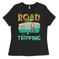 Black road tripping Ladies Tee - texasbilliewilder