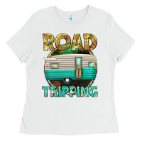 White road tripping Ladies Tee - texasbilliewilder