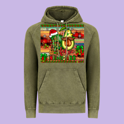 Feliz Navocado Vintage Hoodie Designed By Jahusdesignshop