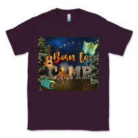 Plum born to camp Classic Tee - NancyCooperArtShop