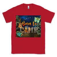 Red born to camp Classic Tee - NancyCooperArtShop