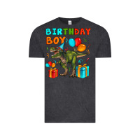 Vintage Black birthday boy t rex Vintage Tee - Artiststas