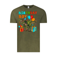 Vintage Olive birthday boy t rex Vintage Tee - Artiststas