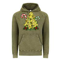 Vintage Olive Lightning Softball Christmas Tree Vintage Hoodie - RanaPortraitStore