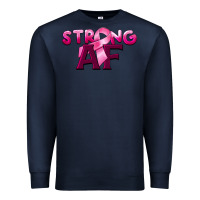 Navy strong af breast cancer Premium Sweatshirt - BarkalooDesign