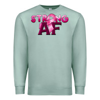 Seafoam strong af breast cancer Premium Sweatshirt - BarkalooDesign